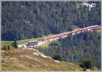 RE 1036 nach Landquart erreicht den hchsten Punkt der Strecke in Davos Wolfgang.