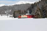  Hakone Tozan  Lok mit Sportzug Klosters-Davos-Klosters bei Davos Stilli.17.02.12    