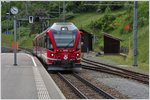 UNESCO Welterbetag bei der RhB. R1837 mit ABe 8/12 3510 aus Davos Platz in Filisur. (12.06.2016)