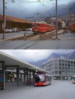 In den 2000er Jahren wurde der Bahnhofsvorplatz von Chur völlig umgestaltet.