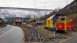 RhB_Chur-Arosa__Das frühere RhB-Depot am Stadtrand von Chur. Man sieht : die Schneegrenze liegt noch oberhalb, und insgesamt ist noch kein Bedarf für die Schneeschleuder (95401).__23-02-2024