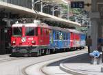 Am Aussenbahnsteig in Chur im Juni 2009