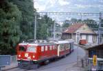 RhB Salon-Extrazug fr GRAUBNDEN TOURS 3629 von Chur nach Arosa am 30.08.1998 in Chur Sand mit E-Lok Ge 4/4I 610 - As 1141 - WRS 3821 - As 1154.