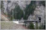 Der Castielertobelviadukt war ursprnglich eine Steinbogenbrcke wie der Landwasserviadukt.