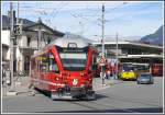 R1449 nach Arosa verlsst den Churer Bahnhof mit einem Alegra-Triebwagen.