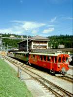 RhB EXTRA-GmP fr GRAUBNDEN TOURS 3658 von Arosa nach Chur am 31.08.1997 in Arosa mit Bernina-Triebwagen ABe 4/4I 32 - B 2247 - D 4052I - Xk 9398 - Kkl 7052 - E 6623.