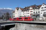 Regio nach Arosa am 07.03.11 beim Obertor in Chur