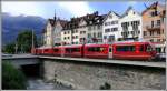 R1453 mit Allegra 3502 nach Arosa beim Obertor in Chur Stadt.