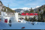RhB Allegra ABe 8/12 3507 als IR Chur - St. Moritz am 1. Februar 2020 auf dem Albulaviadukt I.