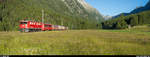 RhB Ge 6/6 II 701 mit GmP Chur - Samedan am 8.