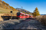 RhB ABe 8/12 3503 / IR Chur - St. Moritz / Celerina, 23. Oktober 2021