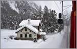 Auch im Val Bever bei Spinas gibts jede Menge Schnee.