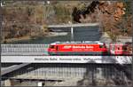 Eine werbewirksame Beschriftung der neuen RhB-Brücke über den Hinterrhein bei Reichenau-Tamins wär immer noch mein Vorschlag an die RhB. (07.05.2019)