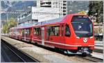 Noch in der Testphase der Firma Stadler, der neue Capricorn ABe 4/16 3112 in Landquart. (23.10.2019)