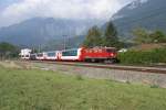 Den zweiten Glacier Express aus Zermatt brachte am 12.9.09 die Ge 4/4 I 604.