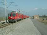 Schnellzug nach Disentis/Muster am 18.03.07 bei Zizers