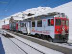 2 Triebwagen ABe 4/4 III 51 und 52, im Bf Ospizio Bernina - 01-02-2011