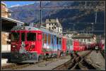 BerninaExpress 954 Tirano - Chur im Ausgangsbahnhof Tirano. (15.11.2012)