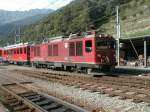 RhB,Berninabahn:Mehrzwecklok Gem 4/4 am 18.08.00 in Poschiavo