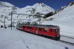 ABe 4/4 III  und 54  Hakone  verläss Alp Grüm Richtung Tirano.
01.03.2013