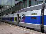 End-Wagen 1.Klasse im TGV POS 4406 am 27.05.2007 in Stuttgart Hbf, der zweite End-Wagen ist 2.Klasse, das kleine Abteil rechts der Tr ist in beiden End-Wagen 2.Klasse.