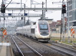 SNCF - TGV  4406 der Durchfahrt in der Haltestelle Bern-Wankdorf am 25.03.2016