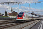 ICN 500 002  Annemarie Schwarzenbach  durchfährt den Bahnhof Rupperswil.