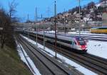 ICN RABDe 500037  Grock  bei der Zschokkeweg in St. Gallen am 21.02.2010