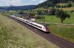 SBB: RABDe 500 ICN als IC Basel-Locarno bei Wauwil am 1.