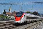 RABe 501 026-5 Giruno durchfährt am 12.08.2024 den Bahnhof Rupperswil.