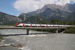 SBB FV-Dosto RABDe 502 Twindexx Chur-Zürich HB auf der Rheinbrücke bei Bad Ragaz.09.05.18