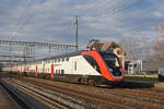 RABe 502 011-5 Twindexx durchfährt den Bahnhof Rupperswil.