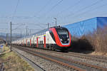 RABe 502 214-5 fährt Richtung Bahnhof Itingen.