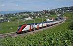 Die beiden SBB Twindexx RABe 502 212-9 und RABDe 502 010-3 (Ville de Genève) sind bei Bossière als IC 713 unterwegs. Der Zug startet in Genève Aéroport und sein Ziel ist St. Gallen. 

14. Juli 2020