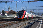 RABe 502 214-5 Twindexx durchfährt den Bahnhof Rupperswil.