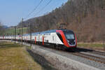 RABDe 502 005-7 Twindexx fährt Richtung Bahnhof Gelterkinden.