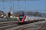 RABe 502 225-1 Twindexx durchfährt den Bahnhof Rupperswil. Die Aufnahme stammt vom 28.03.2022.