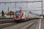 RABe 502 005-7 Twindexx durchfährt den Bahnhof Rupperswil.