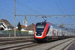 RABe 502 221-0 Twindexx durchfährt den Bahnhof Rupperswil.