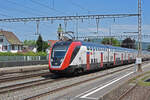 RABe 502 213-7 Twindexx durchfährt den Bahnhof Rupperswil. Die Aufnahme stammt vom 12.05.2022.