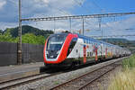 RABe 502 008-1 Twindexx durchfährt am 07.07.2022 den Bahnhof Gelterkinden.