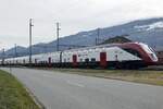 Der RABe 502 404  Brig-Glis  am 26.12.23 in Sargans abgestellt.