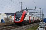 RABe 502 228-5 fährt am 26.02.2024 Richtung Bahnhof Lausen.