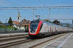 RABDe 502 022-2 Twindexx durchfährt am 12.08.2024 den Bahnhof Rupperswil.