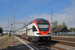 RABe 511 017 Kiss durchfährt den Bahnhof Rupperswil. Die Aufnahme stammt vom 03.09.2019.