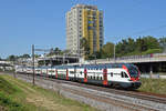 RABe 511 027 fährt Richtung Bahnhof Muttenz. Die Aufnahme stammt vom 31.08.2019.