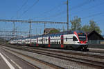 RABe 511 023, auf der S23, durchfährt den Bahnhof Rupperswil. Die Aufnahme stammt vom 24.06.2020.