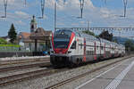 RABe 511 122 KISS durchfährt am 10.06.2024 den Bahnhof Rupperswil.