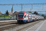 RABe 511 003 KISS durchfährt am 12.08.2024 den Bahnhof Rupperswil.