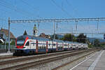 RABe 511 007 KISS durchfährt am 12.08.2024 den Bahnhof Rupperswil.